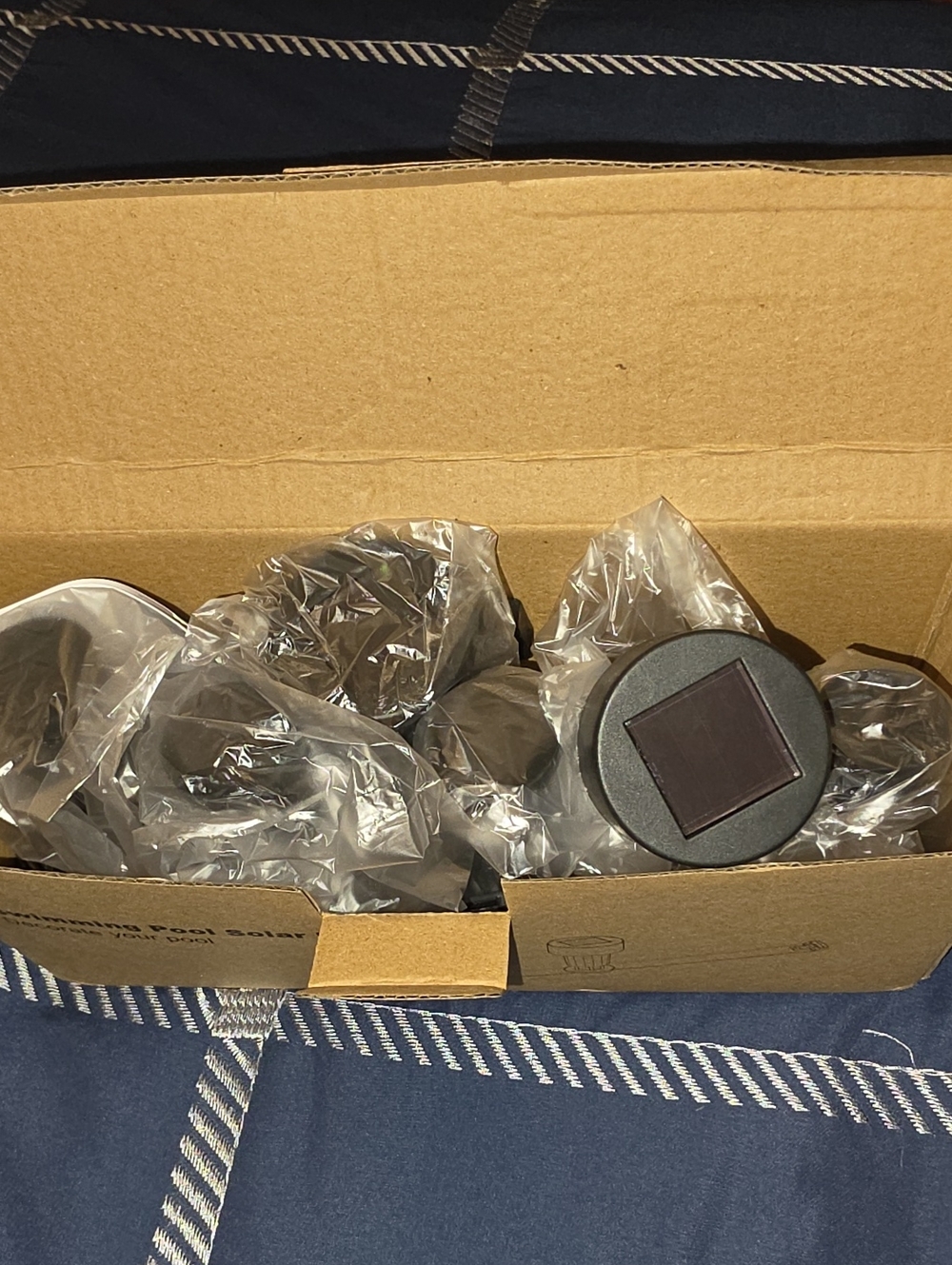 Solar Pool Light For Framed Aboved Ground Pool  Black (Set)